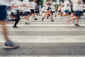 marathon runners in mexico city