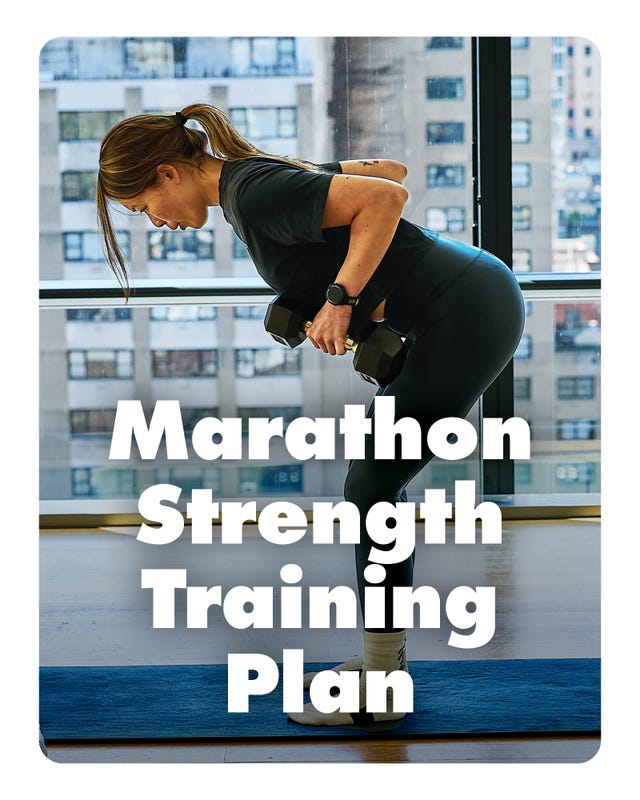 strength training session focused on marathon preparation