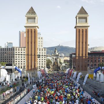 participantes en la maraton de barcelona