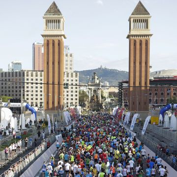 participantes en la maraton de barcelona