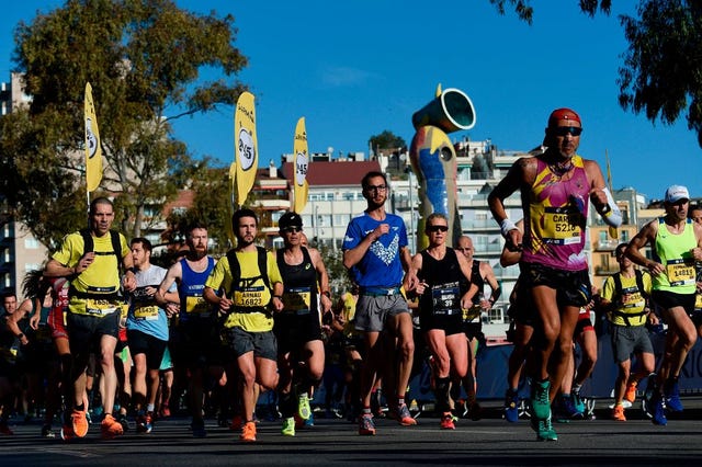 participantes en el maraton de barcelona