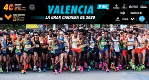 atletas de élite en la maratón de valencia