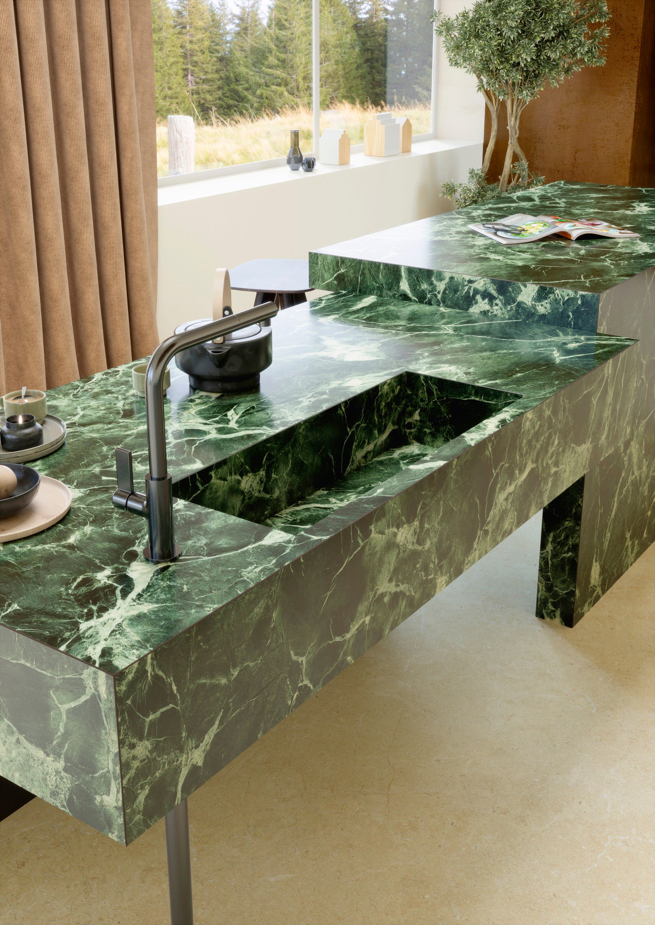 marazzi kitchen surface slab top