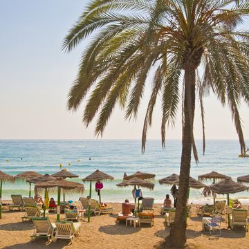 marbella beach, costa del sol, spain