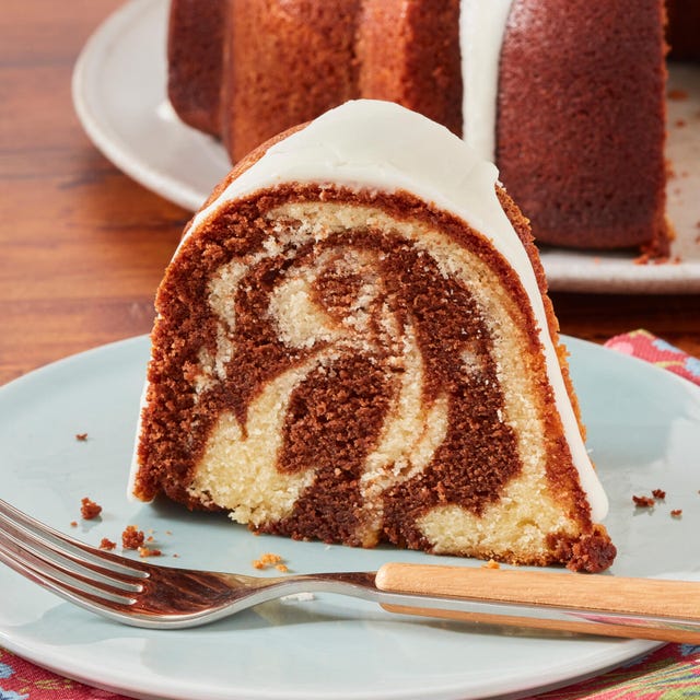 Easy Marble Cake Recipe - How to Make Marble Cake