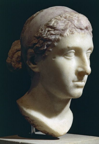 marble head of cleopatra vii