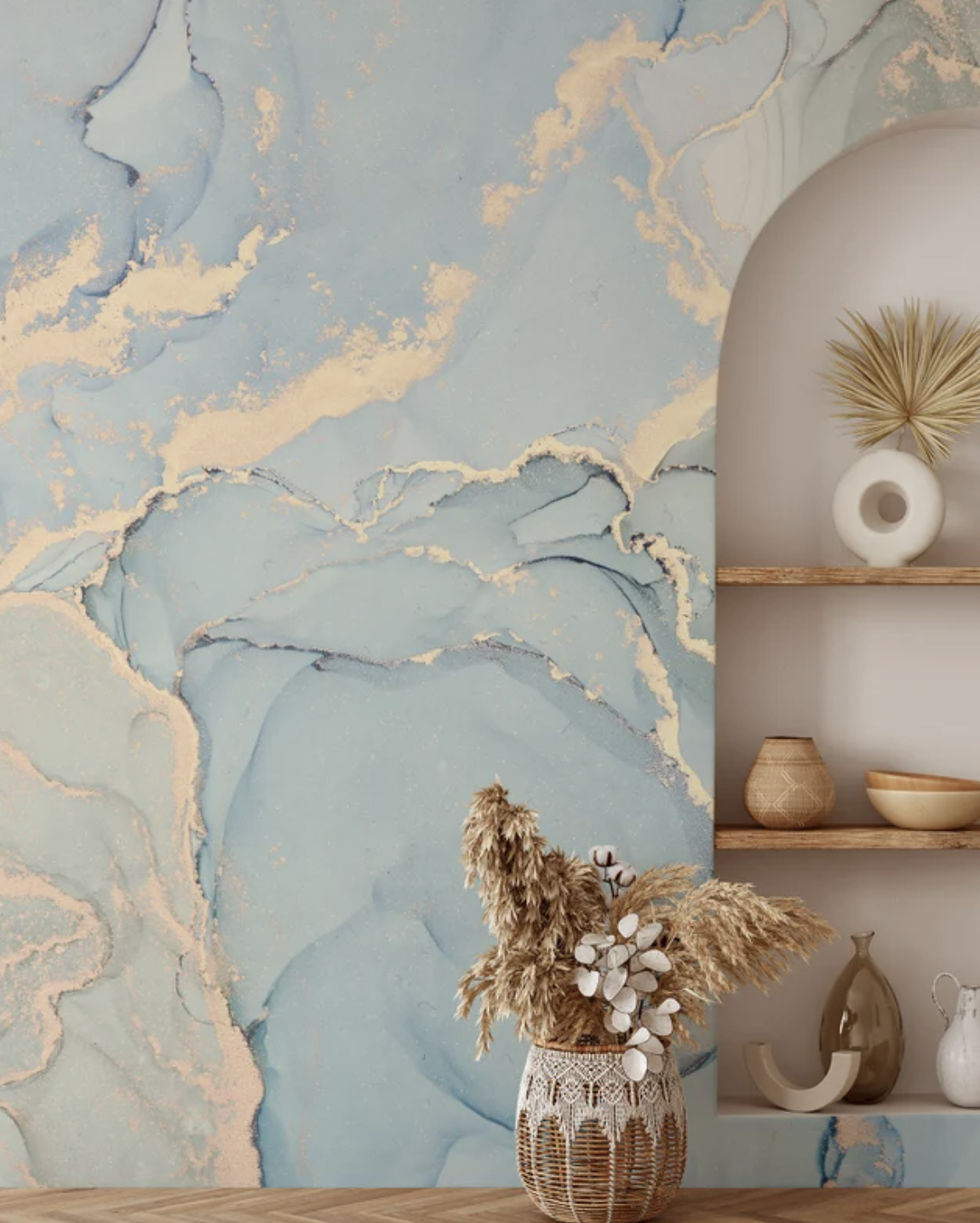 marble kitchen wallpaper ideas