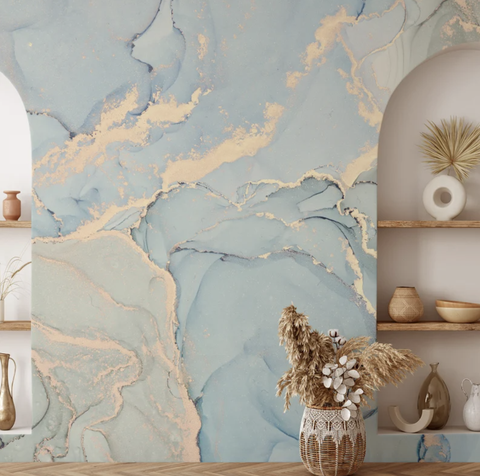 marble kitchen wallpaper ideas