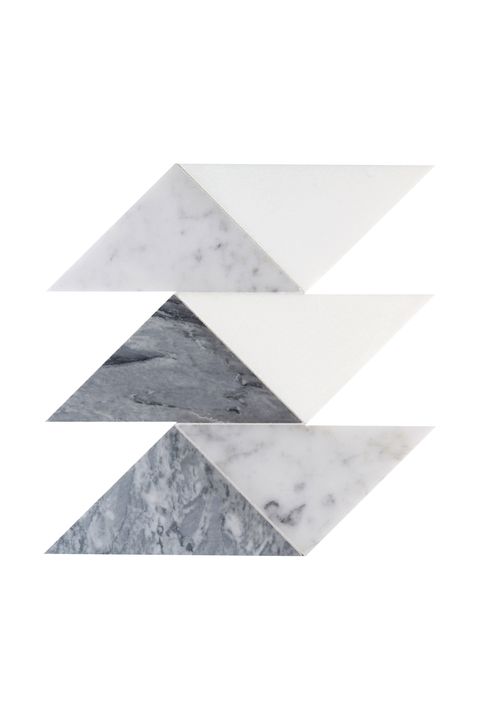 White, Triangle, Table, Metal, 