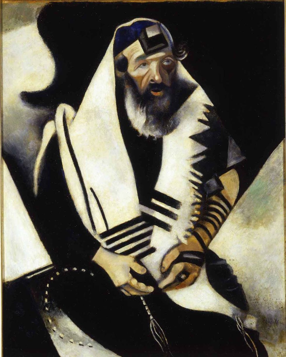 marc chagall, rabbino n 2 o rabbino di vitebsk, ca pesaro galleria internazionale d’arte moderna