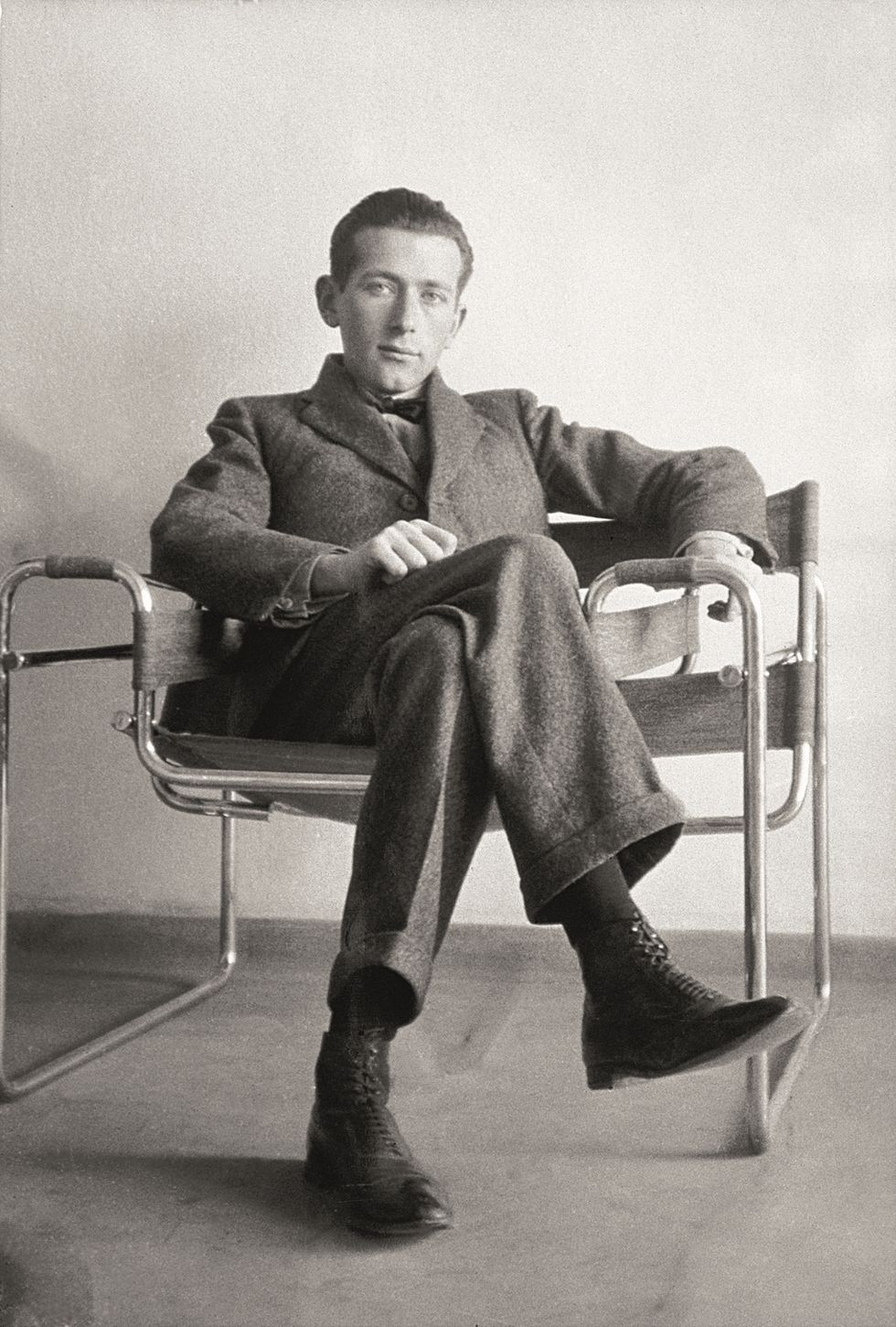 marcel breuer in the wassily chair artist anonymous