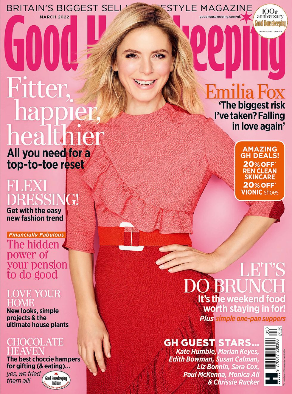 good housekeeping march cover emilia fox
