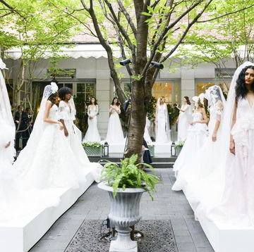 Wedding dress, Gown, Dress, Bride, Photograph, Bridal clothing, Clothing, Bridal accessory, Ceremony, Veil, 