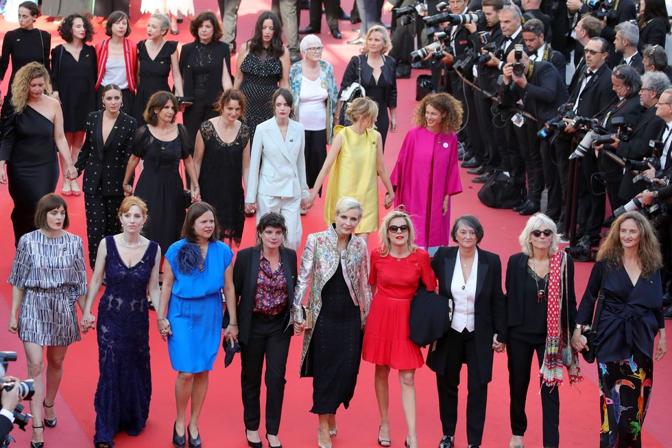 donne del cinema in marcia sul red carpet di cannes 2018