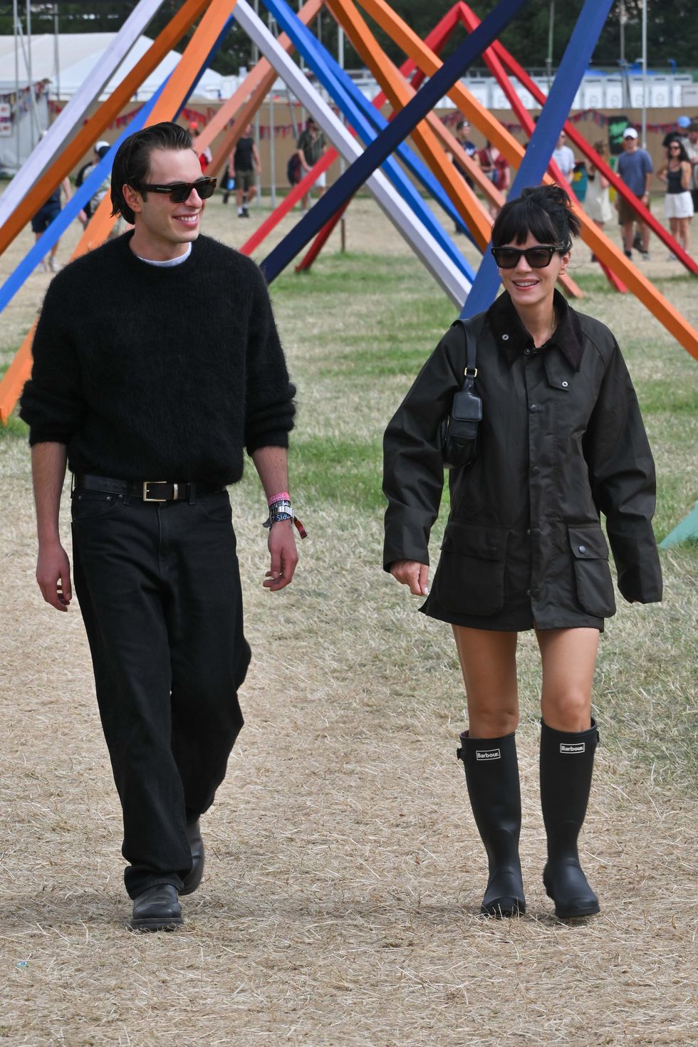 celebrity sightings at glastonbury 2025 day two