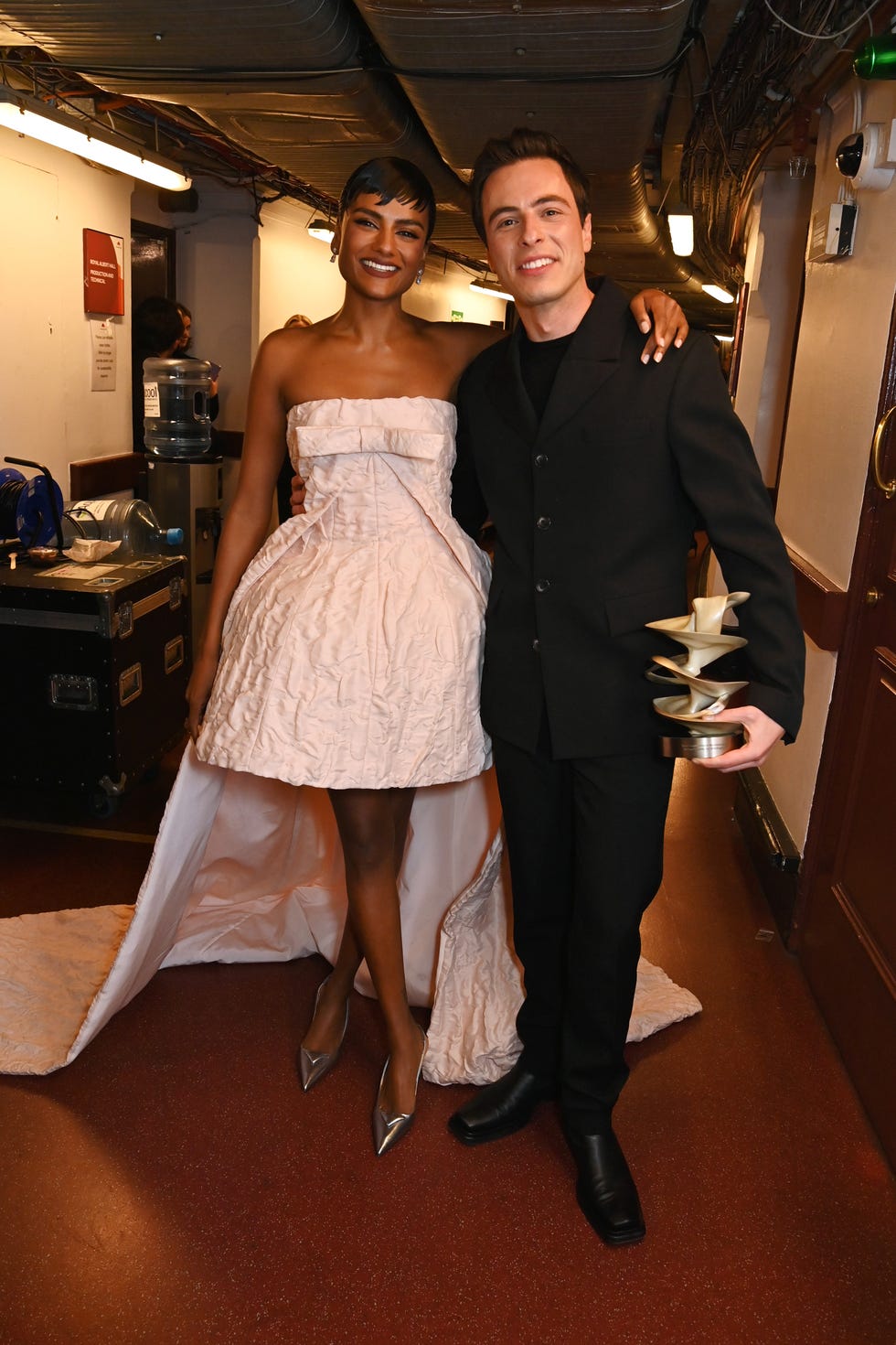 marco capaldo and simone ashley at the fashion awards 2024