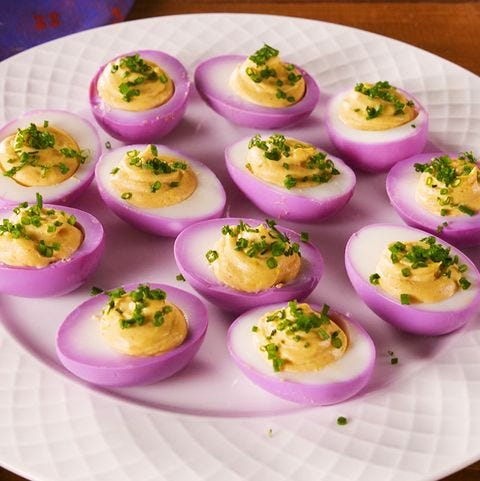 mardi gras deviled eggs