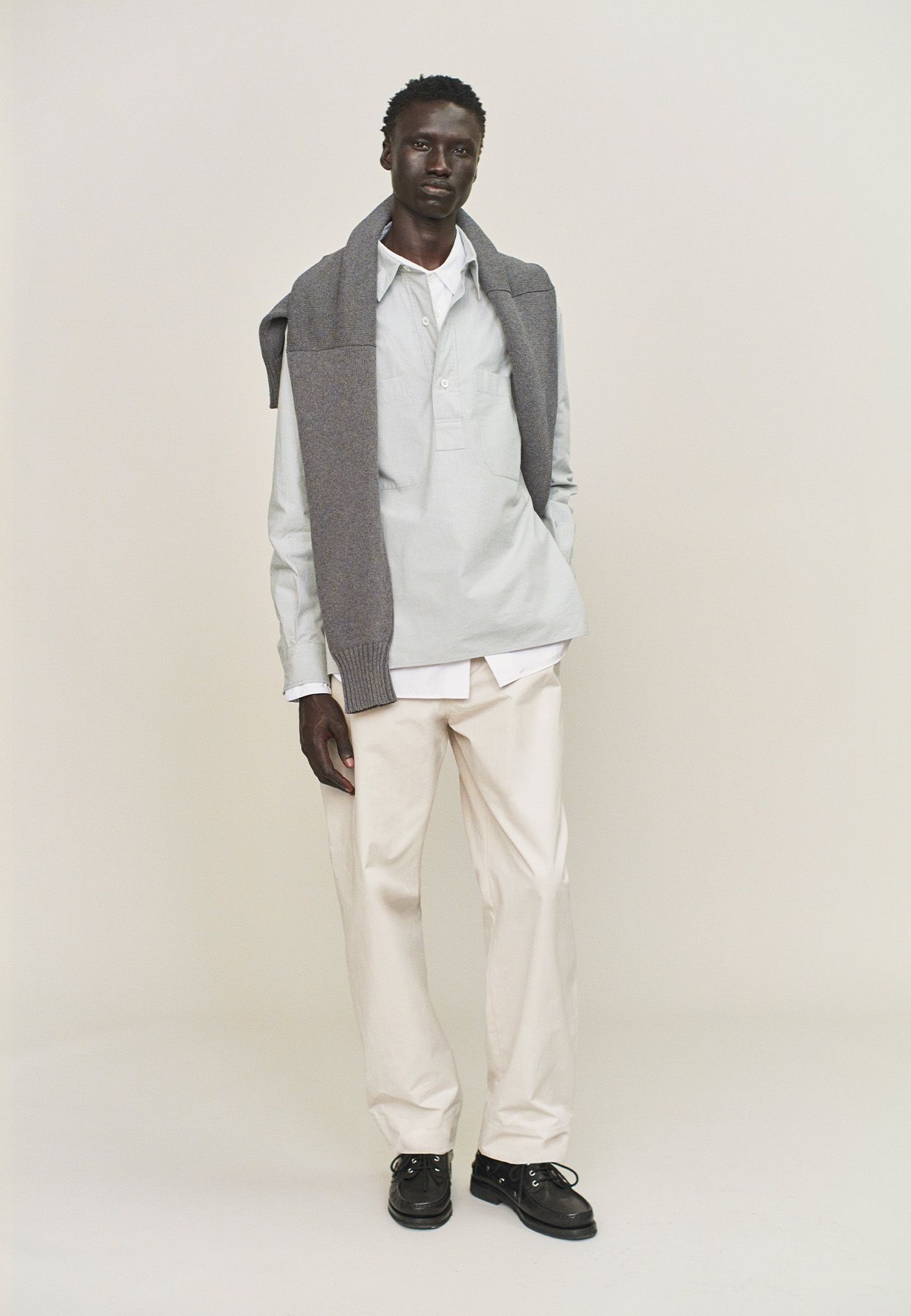 マーガレットハウエル　スポット柄　シャツ2025SS LOOK BOOK 現行品 マーガレットハウエル スポット柄 シャツ2025SS LOOK BOOK 現行品