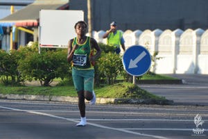 margaret, kuras, atleta, corre, calcetines