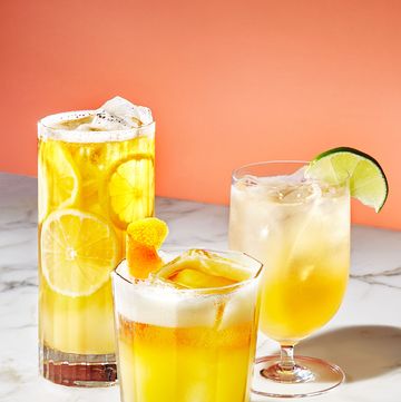 margarita beer cocktail in glasses