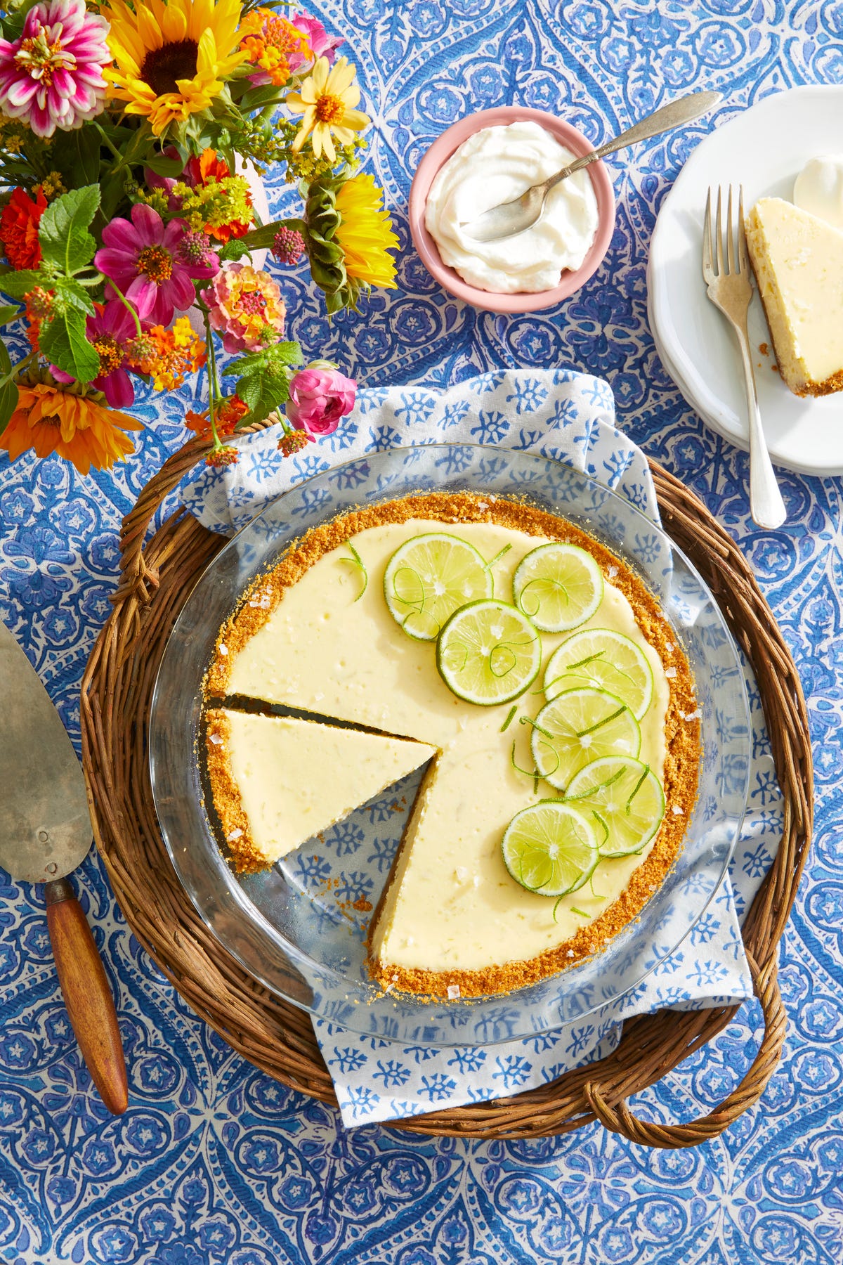 Margarita Cheesecake with Spiked Whipped Cream Recipe