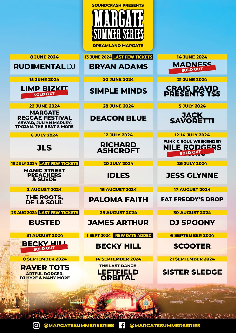 Best UK music festivals 2024 near me - see all line-up posters