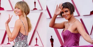 margot robbie y halle berry y su cambio de look en los oscar 2021