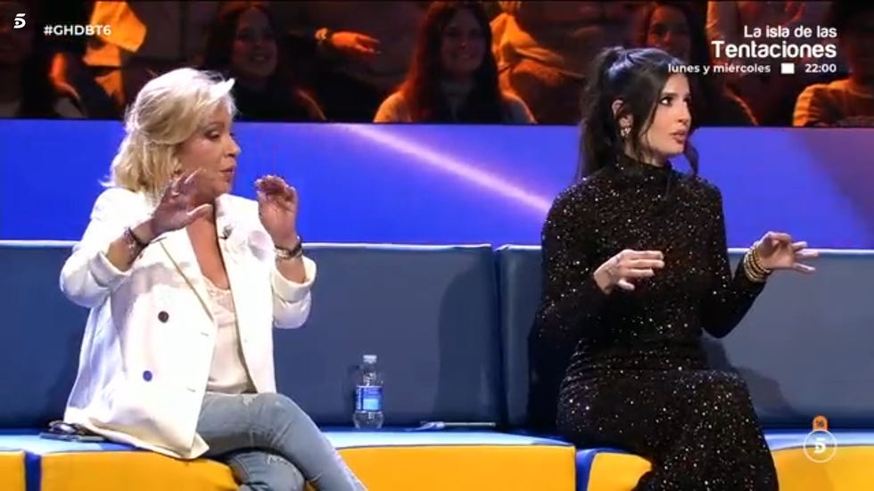 maria la jerezana y carmen borrego coinciden en el plato de gh duo