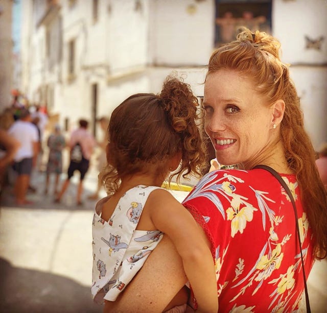 María Castro y su hija Maia