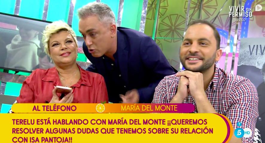 María del Monte habla por teléfono en Sálvame