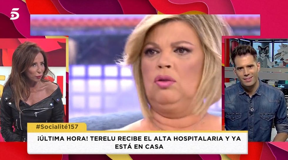 María Patiño se emociona al hablar de cómo se encuentra Terelu Campos tras recibir el alta