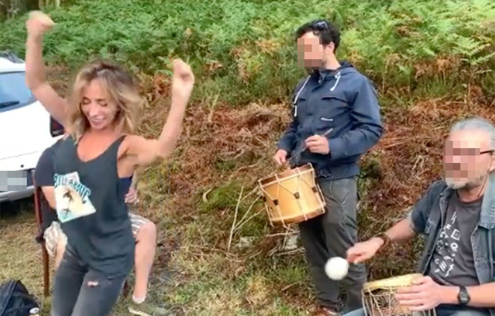 maría patiño se marca una muñeira y no se le da nada mal