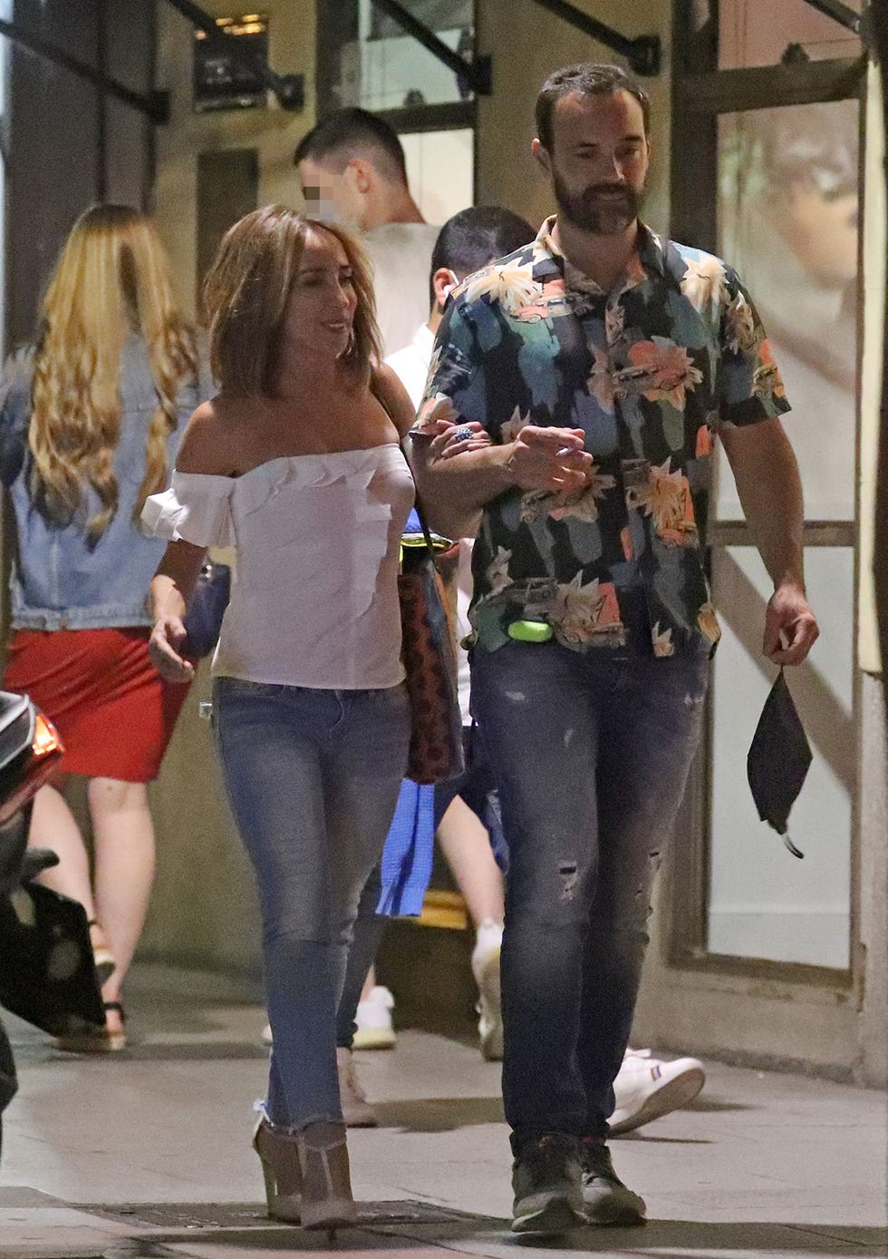 maría patiño y ricardo, noche de diversión y confidencias por madrid