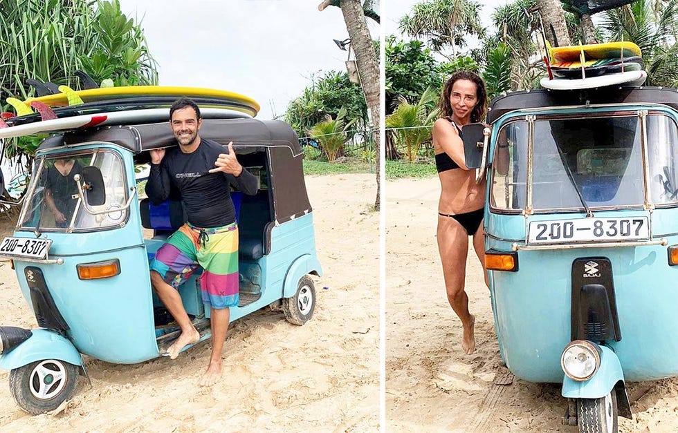 María Patiño y Ricardo Rodríguez de luna de miel en Sri Lanka
