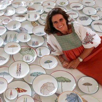 Platos de Limoge pintados a mano con motivos veraniegos platos de limoge pintados a mano con motivos veraniegos