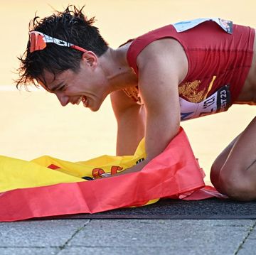 maría pérez, campeona del mundo de 20 km marcha en los mundiales de budapest