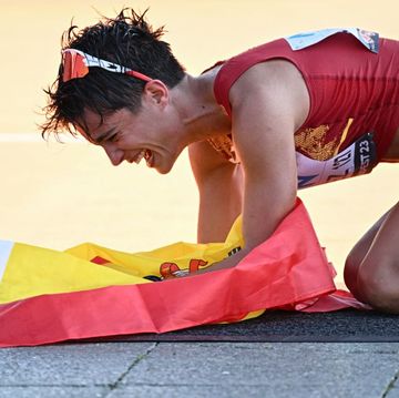 maría pérez, campeona del mundo de 20 km marcha en los mundiales de budapest