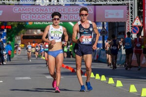 maría pérez en el campeonato de españa de marcha en ruta en cieza en el año 2023