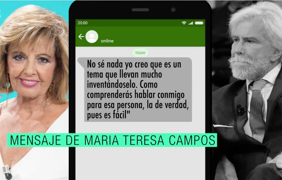 joaquín prat critica la actitud de maría teresa campos y edmundo el presentador 'alucina' con los mensajes cruzados entre la ex pareja