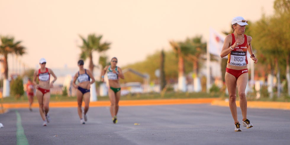 maria vasco compite en la copa del mundo de marcha de 2010