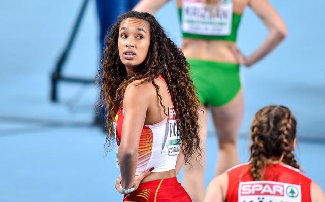 maría vicente en los campeonatos de europa en pista cubierta