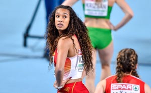 maría vicente en los campeonatos de europa en pista cubierta