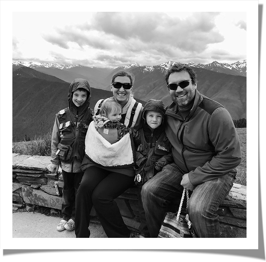 mariah leach on a family hike