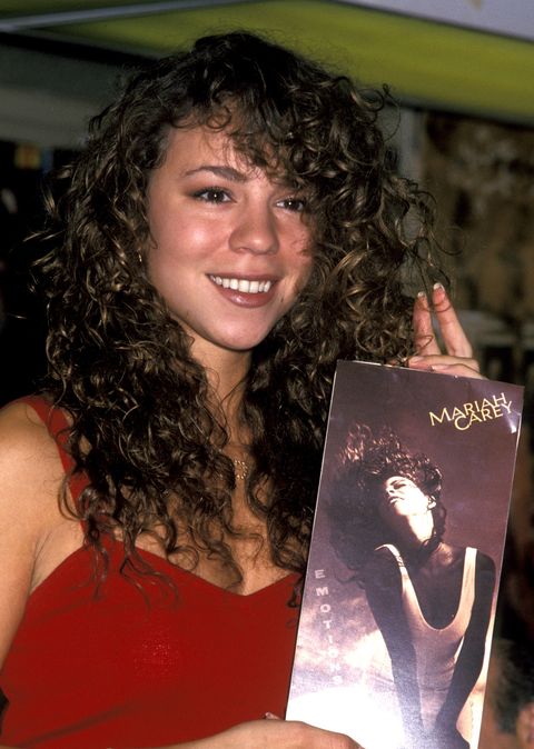 mariah carey promotes new album emotions in new york city september 17, 1991