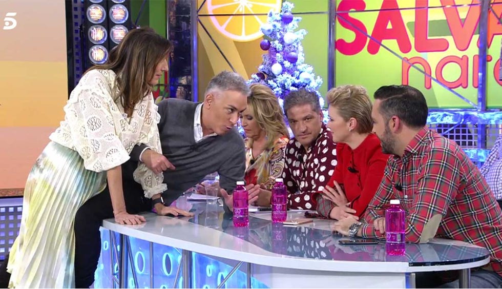 Kiko Hernández y María Jesús Ruiz en 'Sálvame'