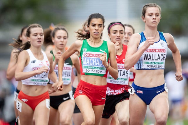 la portuguesa mariana machado corre los 1500 metros durante el europeo sub 20 de boras suecia