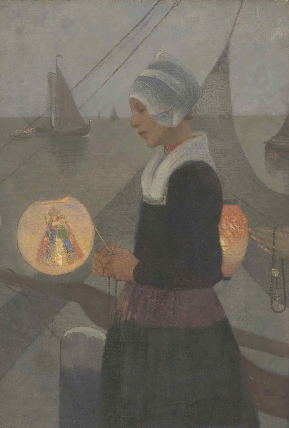 marianne stokes a fisher girls light a pilgrim of volendam 1899