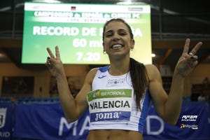 maribel pérez, récord de españa de 60 metros