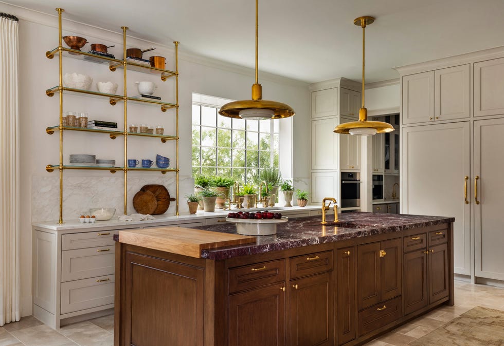 kitchen with pendants