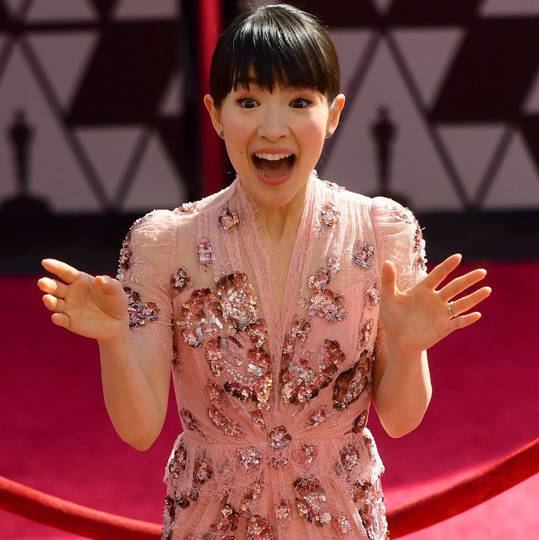 Marie Kondo Walked Oscars 2019 Red Carpet in Jenny Packham Gown With  Husband Takumi Kawahara